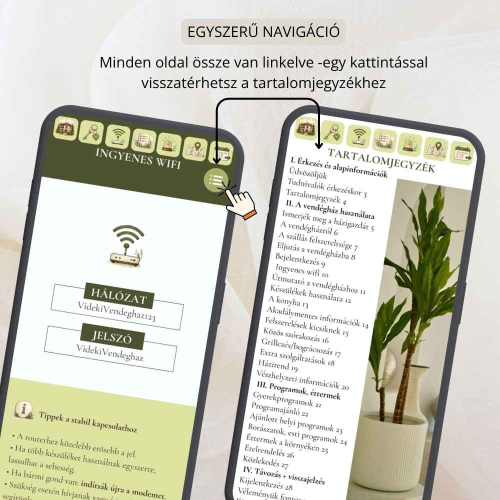 digitális vendégtájékoztató és útikönyv szállásadóknak