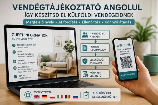 vendégtájékoztató angolul- így készítsd el külföldi vendégeidnek